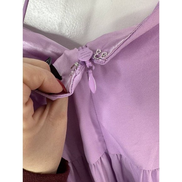 City Chic Maxi Entwine FF Lilac NEW Dress Womens Plus Size Medium 18 Spring - Picture 7 of 8